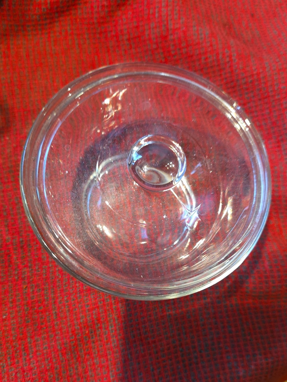 Clear Glass  Bowl with Lid